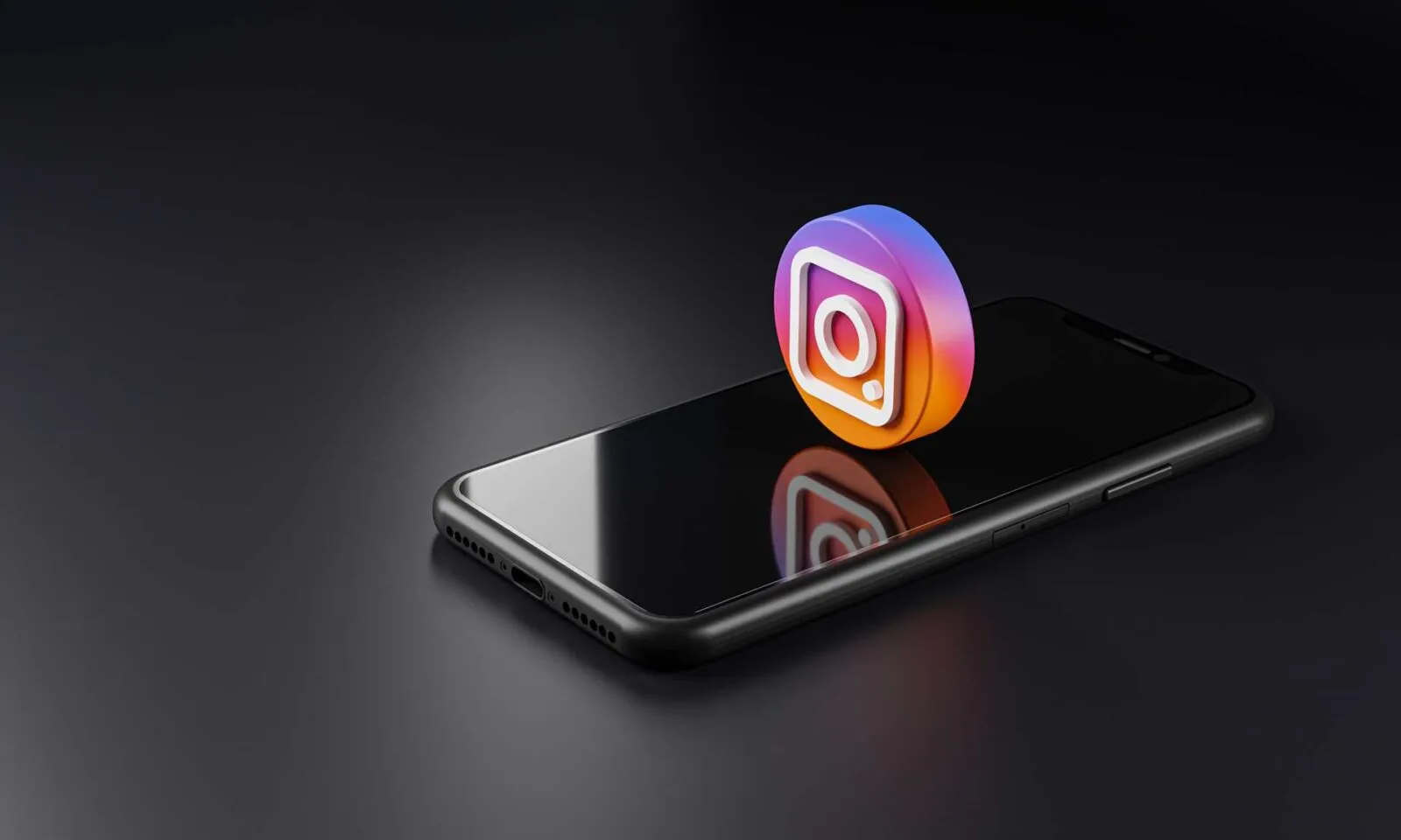 instagram logo icon smartphone 3d rendering Copy