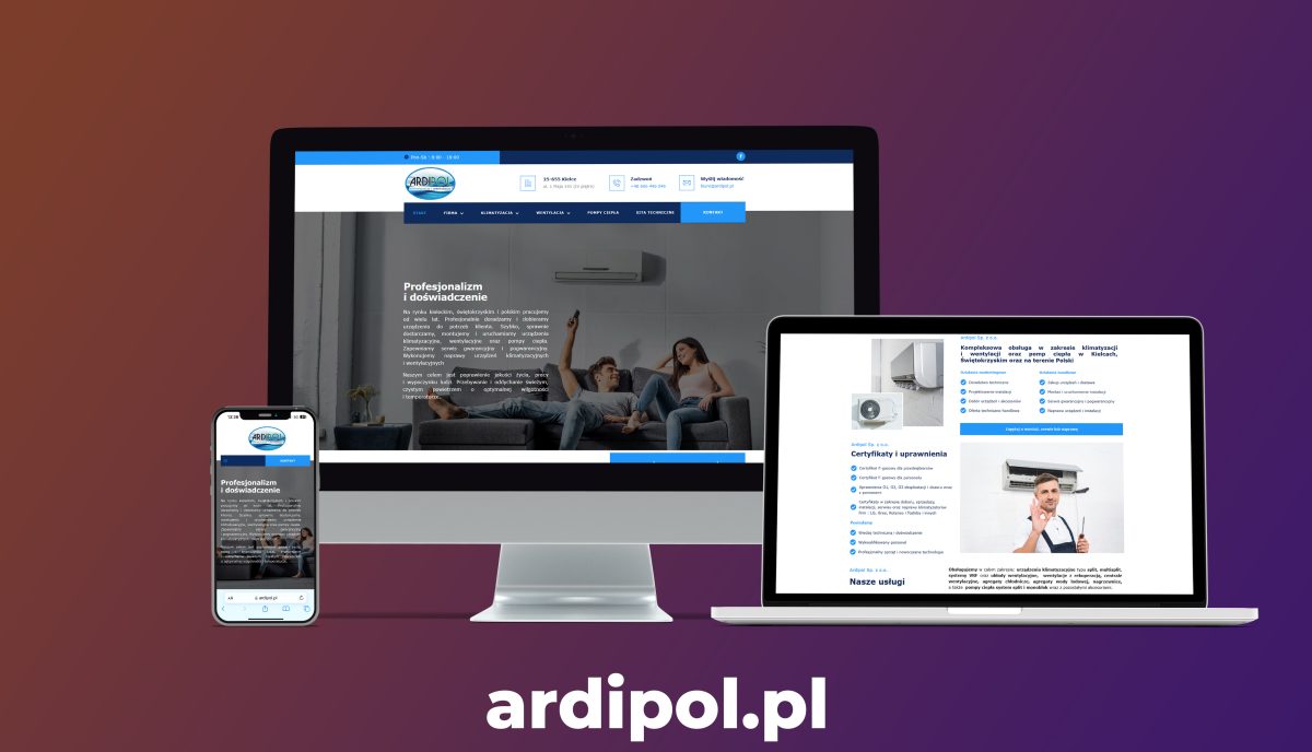 realizacja strony internetowe ardipol.pl